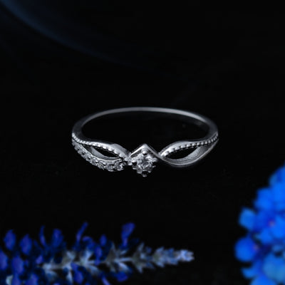 Vestra™ by Zyrene – Dainty V-Band Ring | 925 Sterling Silver | Lifetime Plating & 6-Month Warranty