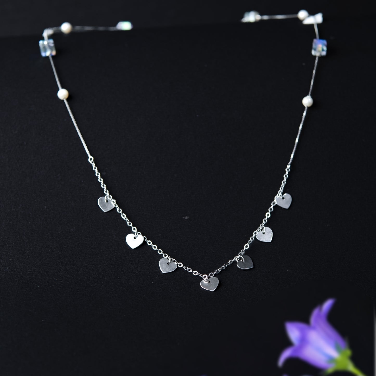 Seressa™ by Zyrene – Heart Drop Necklace | Sterling Silver Minimal Charm Chain | Everyday Romance