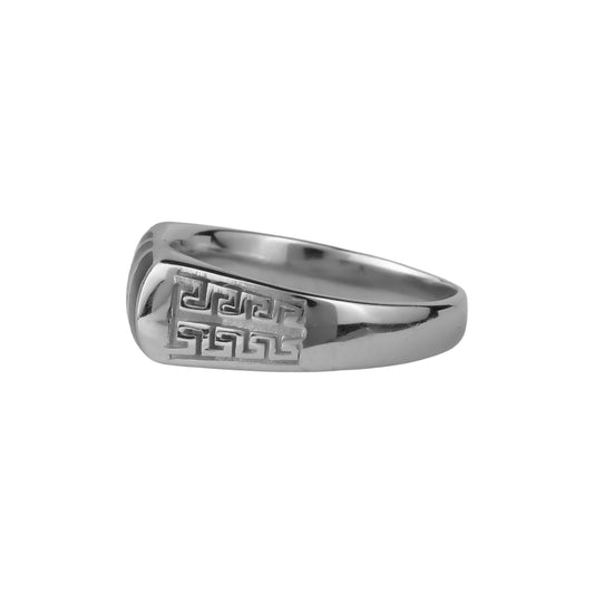 Signet Rings™ by Zyrene – Iron Stride | 925 Sterling Silver | Strength + Discipline Vibes | Premium Lifetime Plating & 6-Month Warranty Included