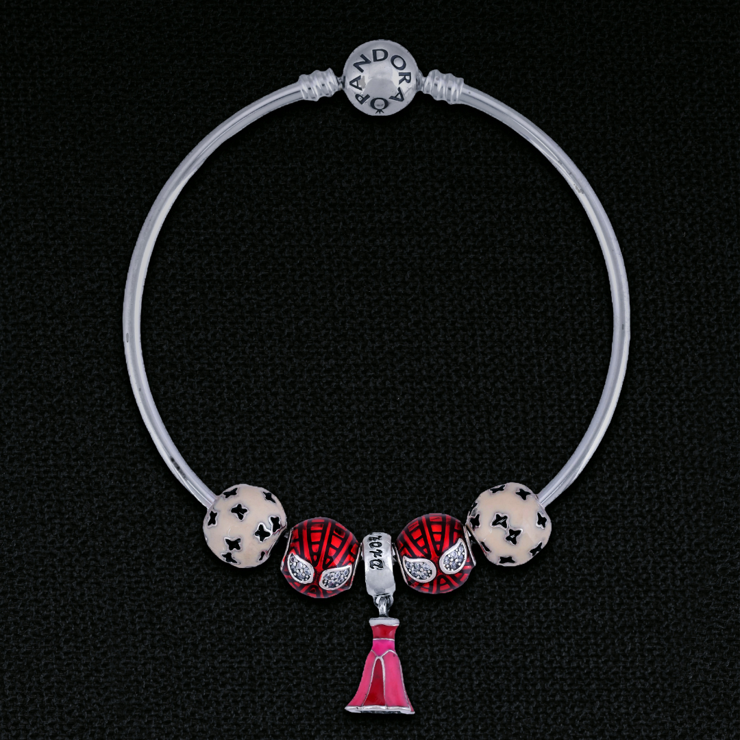 Bijli⚡ by Zyrene – Premium Silver-Plated Charm Bracelet | Bold Red & Star Beads | Gifting Favorite | Daily + Party Wear | Lifetime Plating | 6-Month Warranty Included