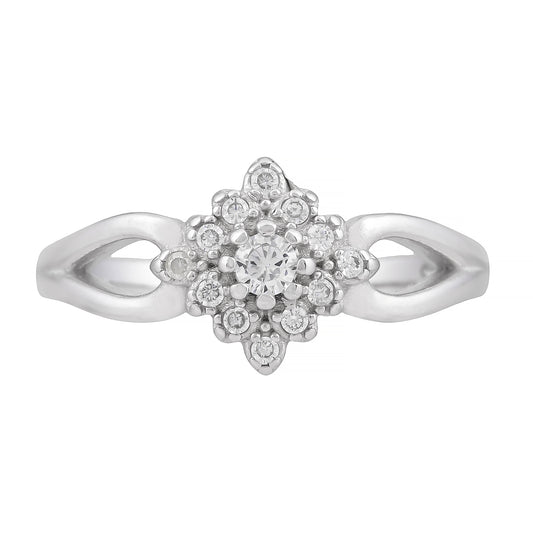 Blossima™ by Zyrene – Floral Shine Solitaire Ring | 925 Sterling Silver | Lifetime Plating + 6-Month Warranty