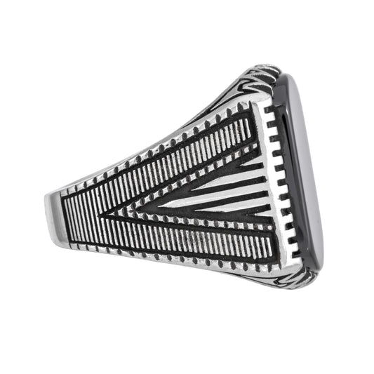 Odin’s Band™ by Zyrene – Warfang Ring | 925 Sterling Silver | Courage + Command Vibes | Premium Lifetime Plating & 6-Month Warranty Included