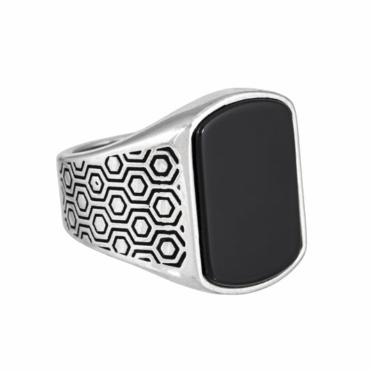 Odin’s Band™ by Zyrene – Shieldstone Ring | 925 Sterling Silver | Protection + Power Vibes | Premium Lifetime Plating & 6-Month Warranty Included