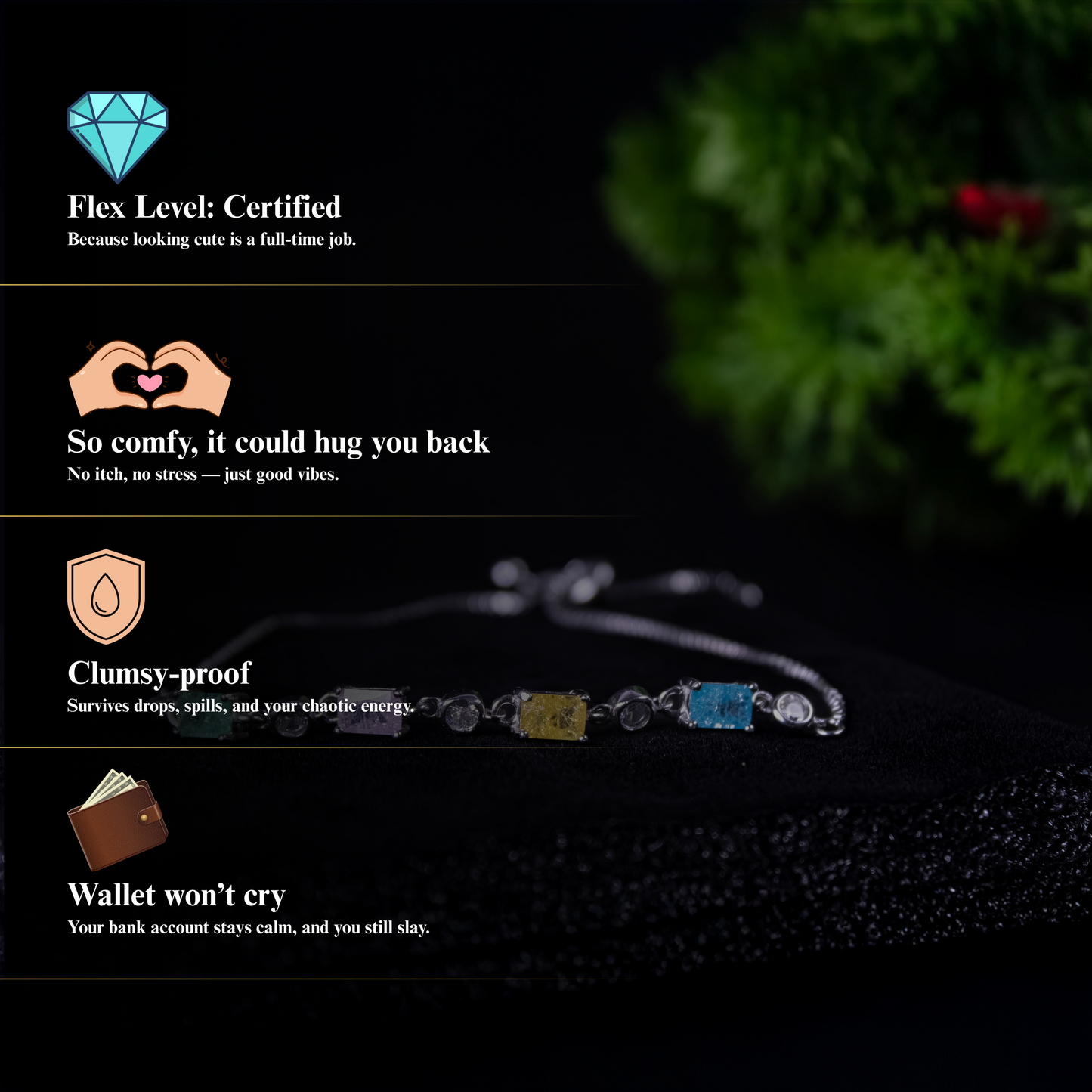 RangReza by Zyrene – 925 Silver Multi-Colored Bracelet | Premium Plating + 6 Months Warranty | Vibrant Everyday Sparkle