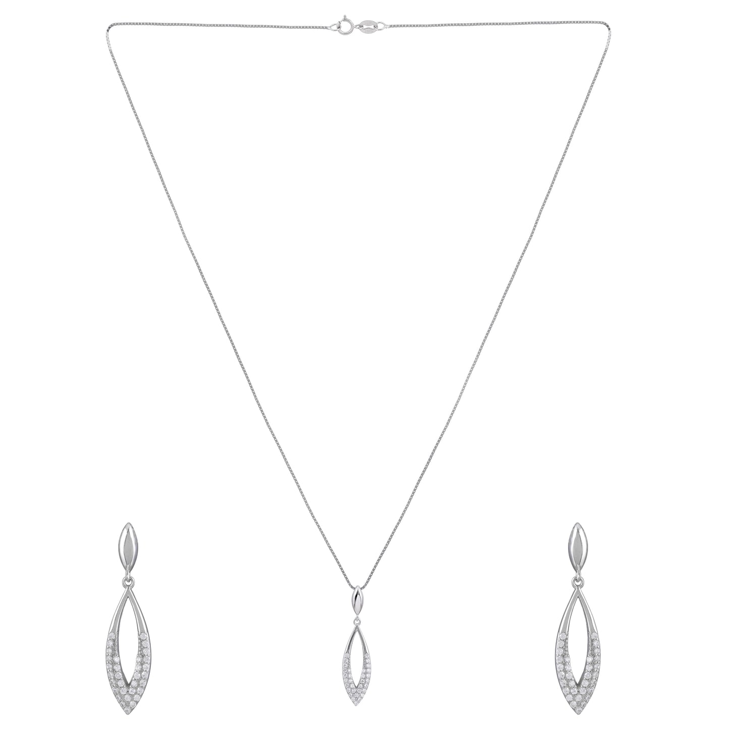 Élancé™ by Zyrene – Minimal Luxe Pendant Set | 925 Sterling Silver | Lifetime Plating & 6-Month Warranty