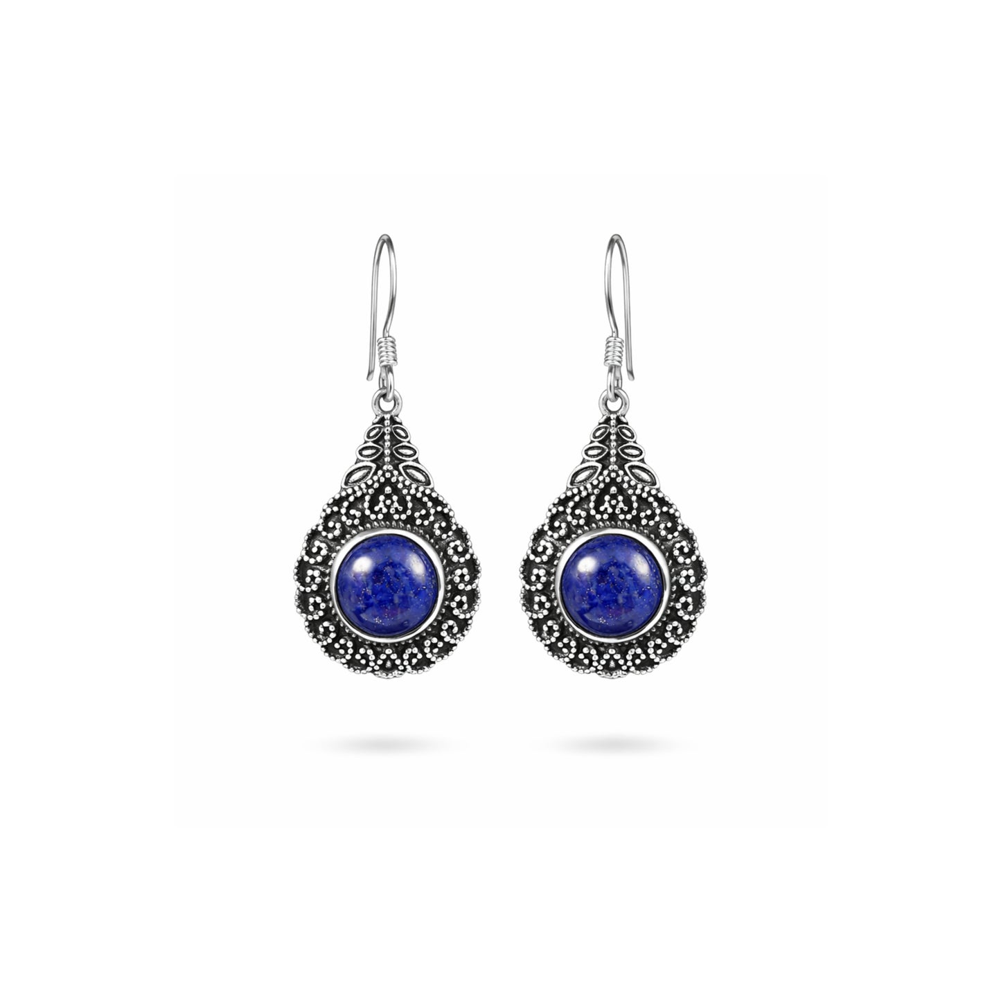 Auralis™ Vintage Lapis Drop Earrings | Sterling Silver | Old Soul Wisdom | Meaningful Gift for Her