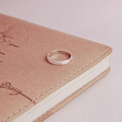 CALMÉ™ Ring – 925 Sterling Silver Minimal Band by Zyrene | Soft Matte Texture