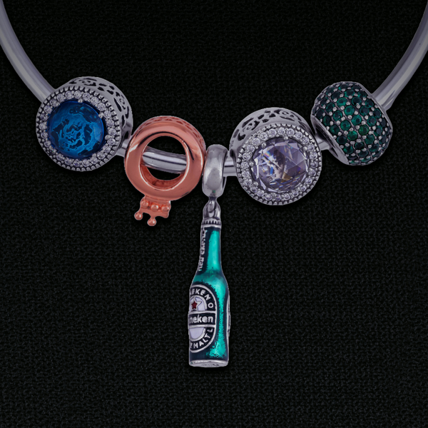 Nakhrewali™ by Zyrene – 925 Silver Drama Charm Bracelet | Premium Plating + 6 Months Warranty | Quirky Gifting for Bold Babes