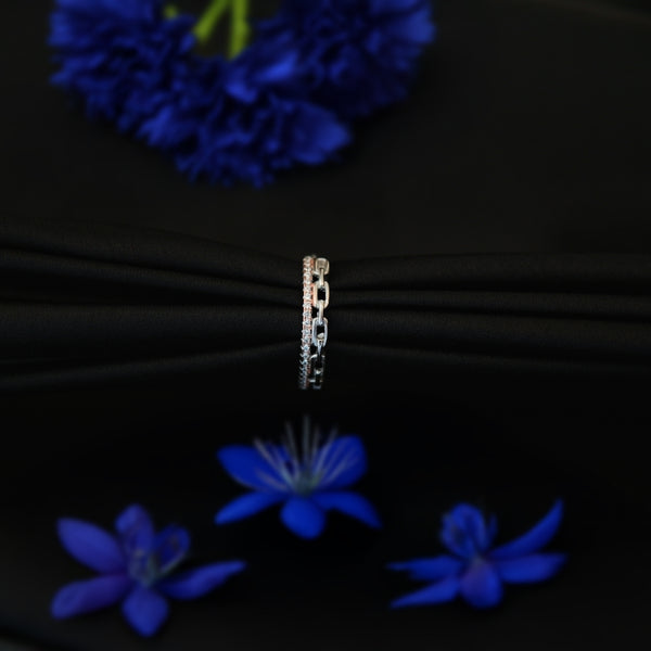 Catenara™ by Zyrene – Chain-Link Glam Band | Dual-Tone 925 Silver | Premium Lifetime Plating & 6-Month Warranty Included