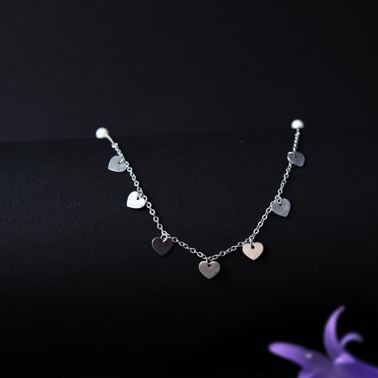 Seressa™ by Zyrene – Heart Drop Necklace | Sterling Silver Minimal Charm Chain | Everyday Romance