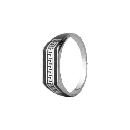 Signet Rings™ by Zyrene – Hellenic Mark | 925 Sterling Silver | Heritage + Mafia Vibes | Premium Lifetime Plating & 6-Month Warranty Included