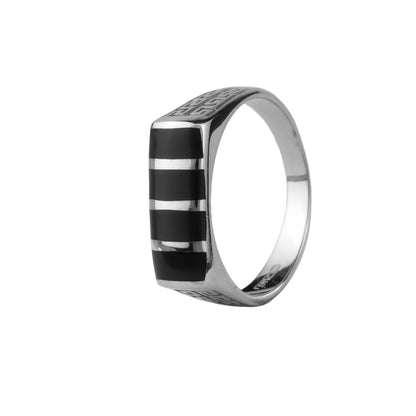 Signet Rings™ by Zyrene – Iron Stride | 925 Sterling Silver | Strength + Discipline Vibes | Premium Lifetime Plating & 6-Month Warranty Included