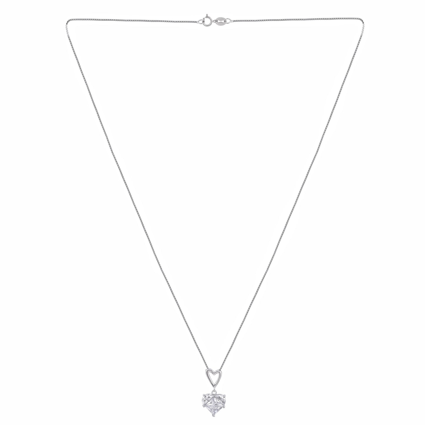 Heartelle™ by Zyrene – Classic Heart Solitaire Set | 925 Sterling Silver | Lifetime Plating & 6-Month Warranty