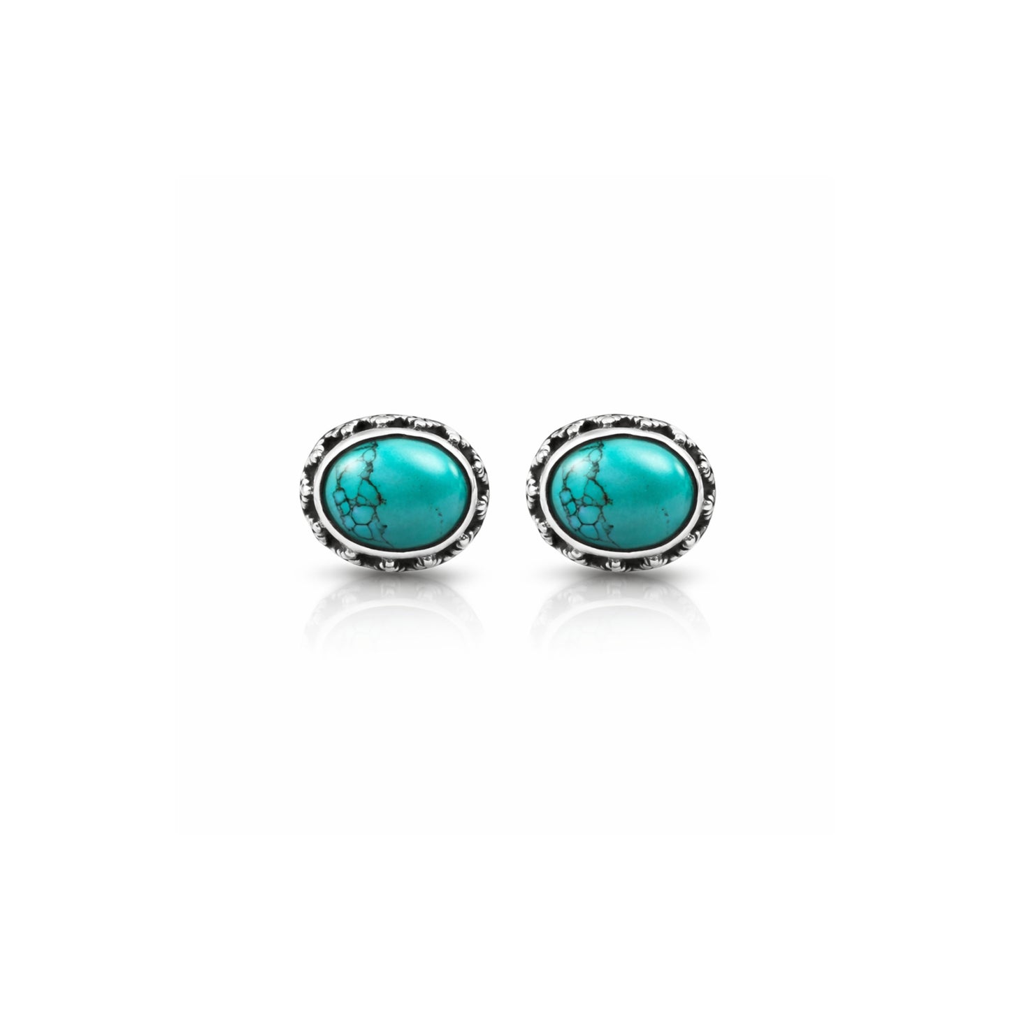 Mirelle™ Vintage Turquoise Stud Earrings | Sterling Silver | Old Soul Calm | Thoughtful Gift for Her