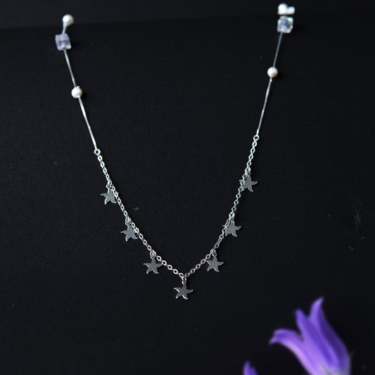 Viera™ by Zyrene – Shooting Star Pendant Necklace | Minimal Sterling Silver Charm | Universal Fit | Tarnish-Free Finish & Lifetime Plating