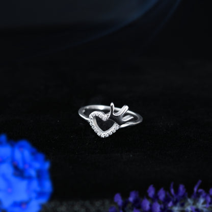 Coronna™ by Zyrene – Crown Heart Ring | 925 Sterling Silver | Lifetime Plating & 6-Month Warranty