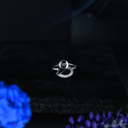 Elaria™ by Zyrene – Abstract Heart Statement Ring | 925 Sterling Silver | Lifetime Plating &amp; 6-Month Warranty