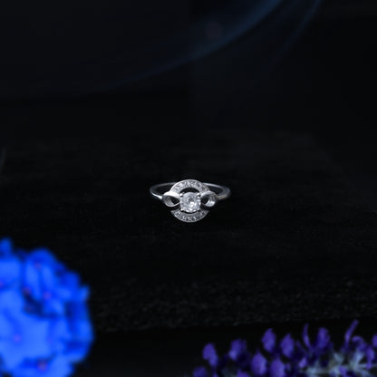 Infinitya™ by Zyrene – Infinity Halo Ring | 925 Sterling Silver | Lifetime Plating & 6-Month Warranty