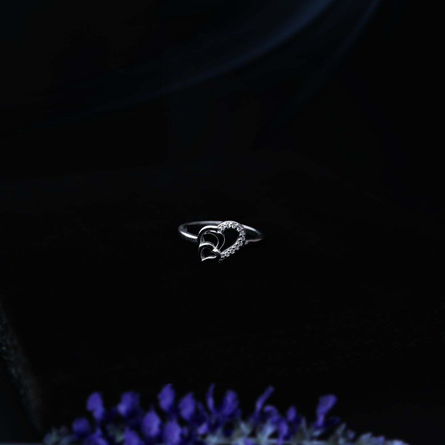 Amoura™ by Zyrene – Twin Heart Ring | 925 Sterling Silver | Lifetime Plating & 6-Month Warranty