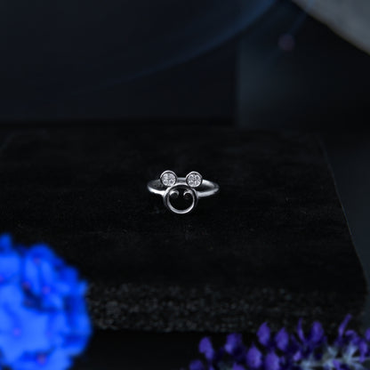 Smileyra™ by Zyrene – Sparkling Smiley Ring | 925 Sterling Silver | Lifetime Plating & 6-Month Warranty