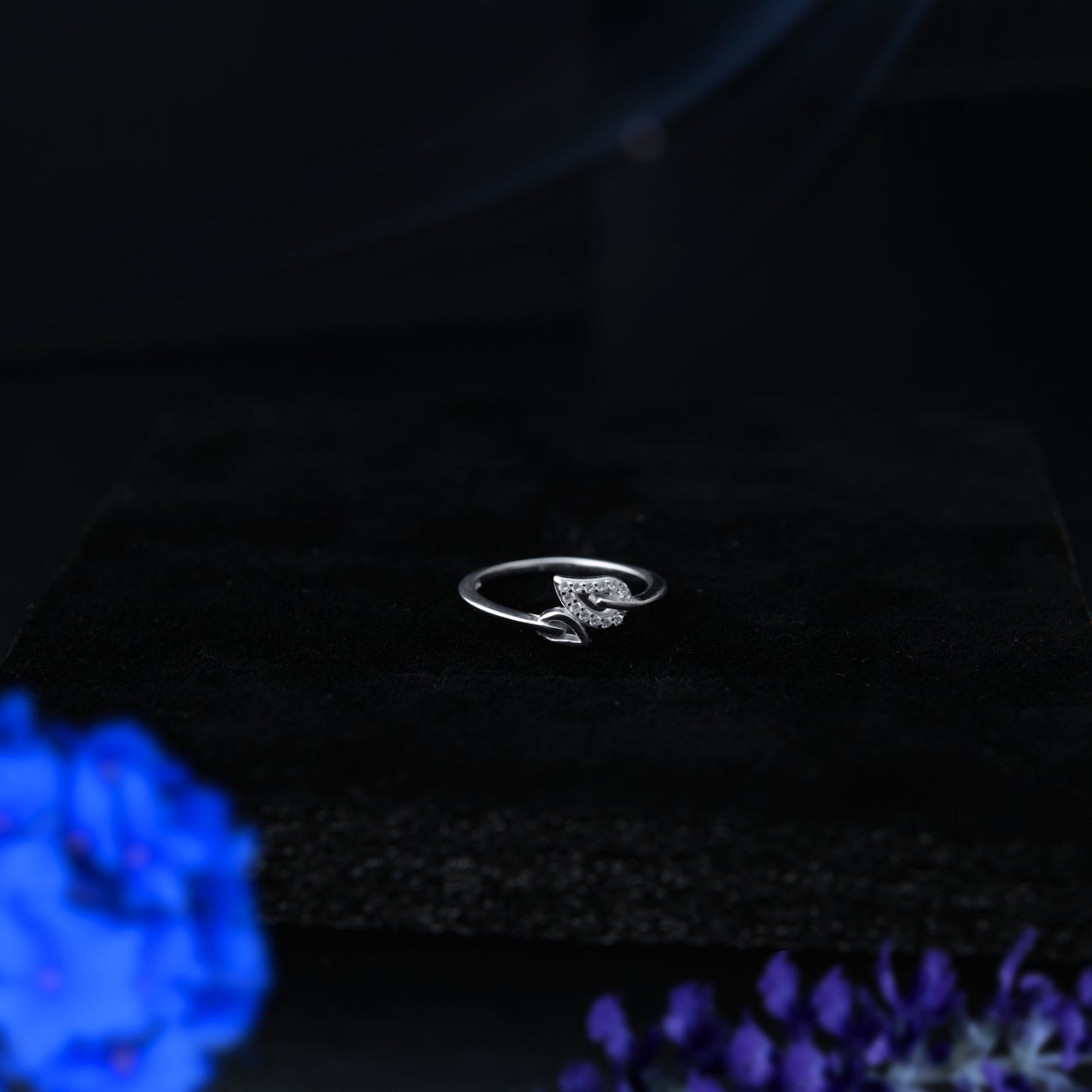 Leafora™ by Zyrene – Twin Leaf Wrap Ring | 925 Sterling Silver | Lifetime Plating & 6-Month Warranty