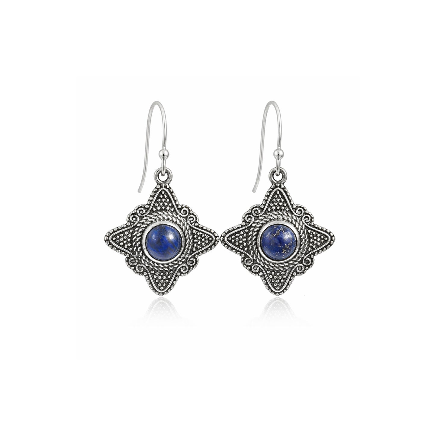 Astryn™ Vintage Lapis Star Earrings | Sterling Silver | Old Soul Magic | Meaningful Gift for Her