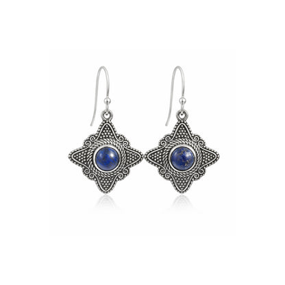 Astryn™ Vintage Lapis Star Earrings | Sterling Silver | Old Soul Magic | Meaningful Gift for Her