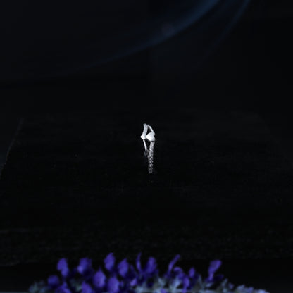 Eterna™ by Zyrene – Heart Accent Silver Ring | 925 Sterling Silver | Lifetime Plating & 6-Month Warranty