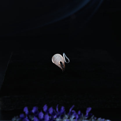 Ignis™ by Zyrene – Dual-Tone Leaf Statement Ring | 925 Sterling Silver | Lifetime Plating & 6-Month Warranty