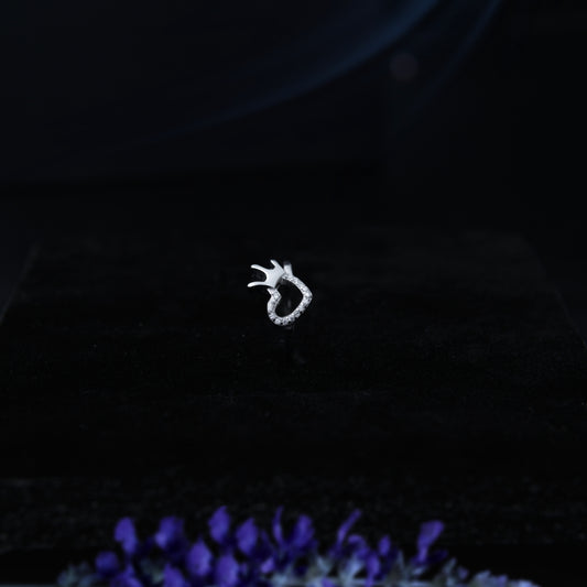 Coronna™ by Zyrene – Crown Heart Ring | 925 Sterling Silver | Lifetime Plating & 6-Month Warranty