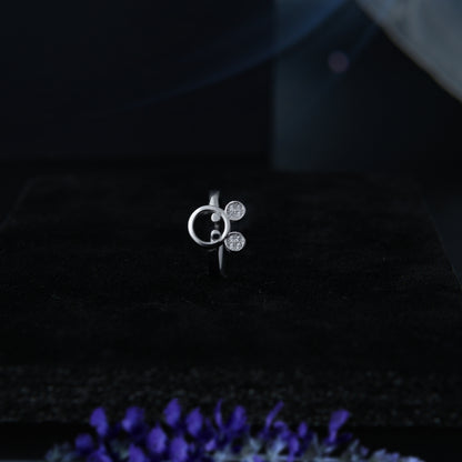 Smileyra™ by Zyrene – Sparkling Smiley Ring | 925 Sterling Silver | Lifetime Plating & 6-Month Warranty