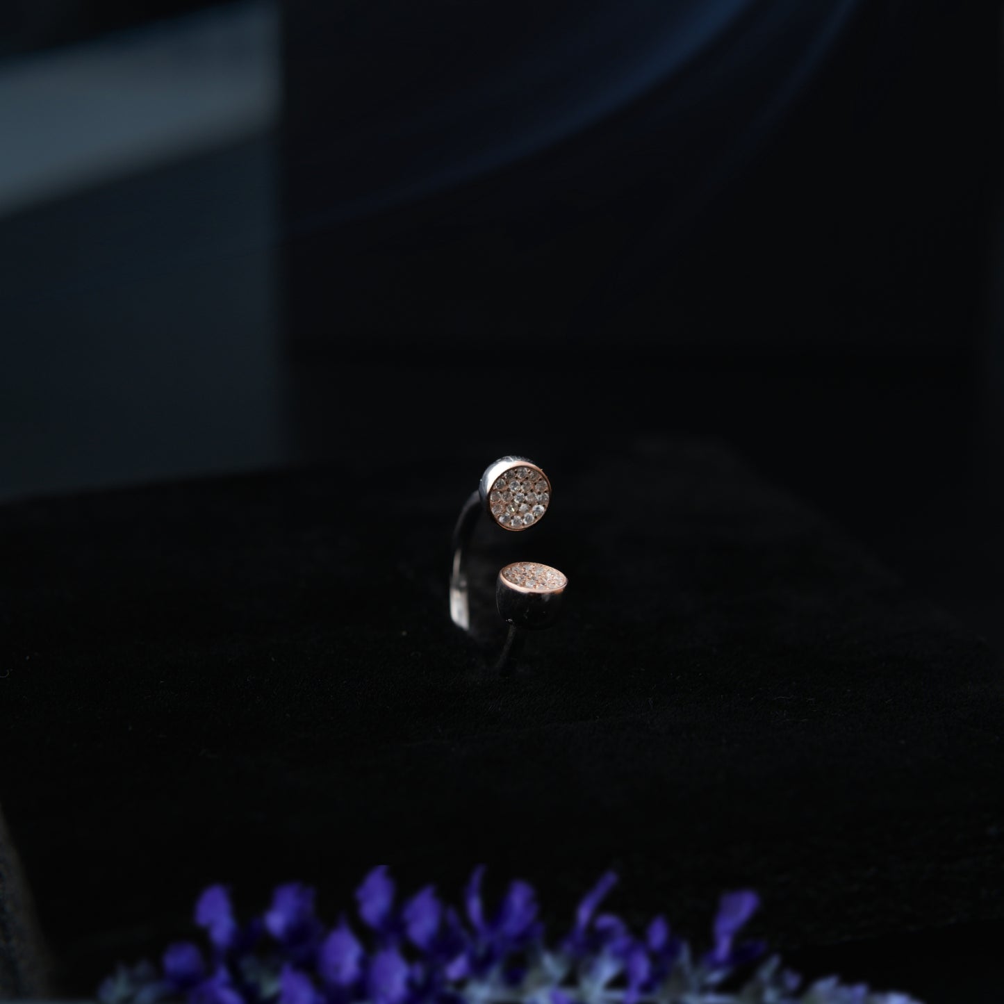 Diora™ by Zyrene – Dual Disc Open Ring | 925 Sterling Silver | Lifetime Plating & 6-Month Warranty