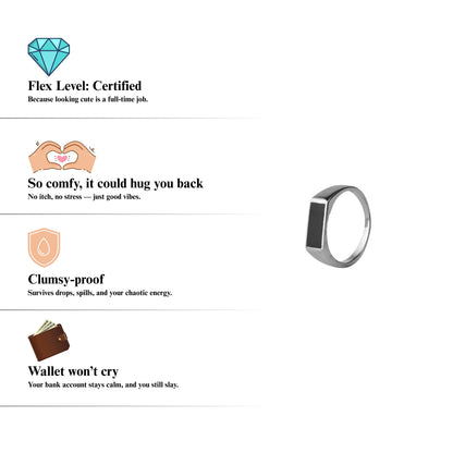 Signet Rings™ by Zyrene – Silent Bar | 925 Sterling Silver | Mafia + Legacy Vibes | Premium Lifetime Plating & 6-Month Warranty Included