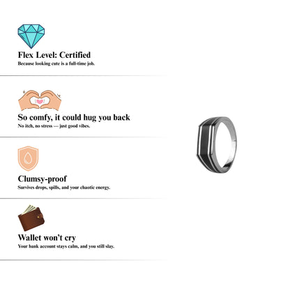 Signet Rings™ by Zyrene – Shadow Lane | 925 Sterling Silver | Stealth + Authority Vibes | Premium Lifetime Plating & 6-Month Warranty Included