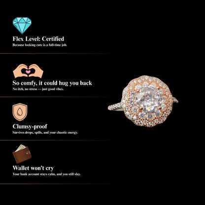 Aurora™ by Zyrene | Dual-Tone Elegance | 925 Sterling Silver | Premium Lifetime Plating & 6-Month Warranty Included