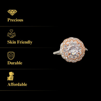 Aurora™ by Zyrene | Dual-Tone Elegance | 925 Sterling Silver | Premium Lifetime Plating & 6-Month Warranty Included