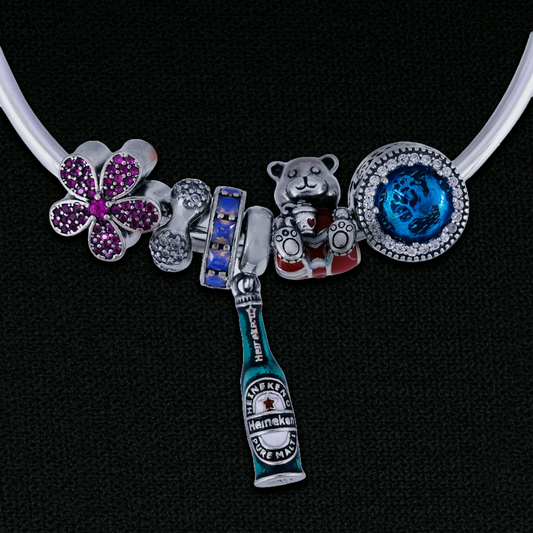 Jhakaas by Zyrene – 925 Silver Funky Charm Bracelet | Premium Plating + 6 Months Warranty | Bold Daily Wear & Quirky Gifts