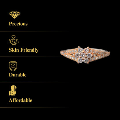 Floréa™ by Zyrene | Rose Gold Finish | 925 Sterling Silver | Premium Lifetime Plating & 6-Month Warranty Included