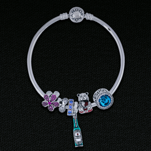 Charmora™ by Zyrene – Silver Charm Bracelet | 925 Sterling Silver | Storytelling Charms Collection