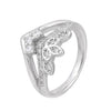Celestia™ by Zyrene – Princess Crown Floral Ring | 925 Sterling Silver | Pavé Sparkle | Lifetime Plating + 6-Month Warranty