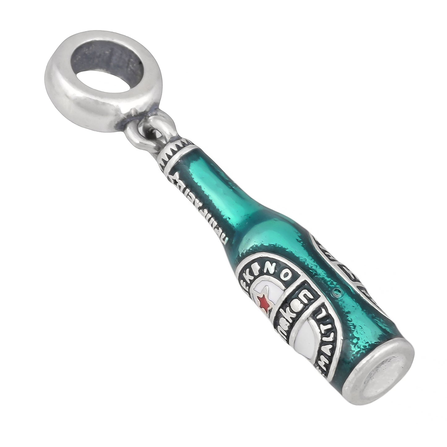BrewBuddy™ by Zyrene – Beer Bottle Charm Pendant | 925 Sterling Silver | Fun, Quirky & Chill Vibes | Lifetime Plating