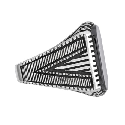 Odin’s Band™ by Zyrene – Warfang Ring | 925 Sterling Silver | Courage + Command Vibes | Premium Lifetime Plating & 6-Month Warranty Included