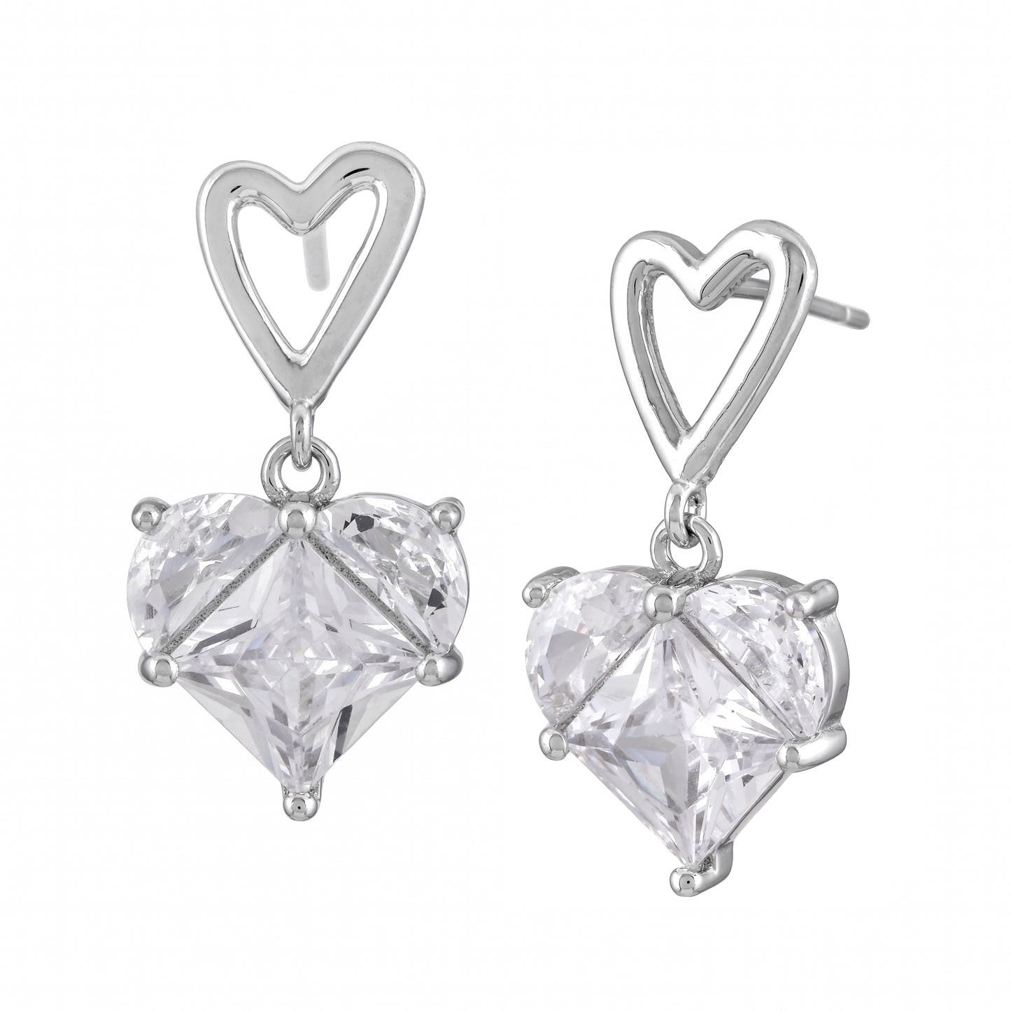 Heartelle™ by Zyrene – Classic Heart Solitaire Set | 925 Sterling Silver | Lifetime Plating & 6-Month Warranty