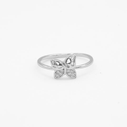 Anvi™ Cutout Butterfly Ring by Zyrene — 925 Silver Ring