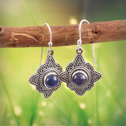 Astryn™ Vintage Lapis Star Earrings | Sterling Silver | Old Soul Magic | Meaningful Gift for Her