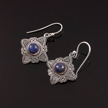 Astryn™ Vintage Lapis Star Earrings | Sterling Silver | Old Soul Magic | Meaningful Gift for Her