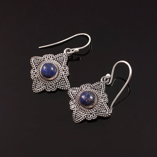 Astryn™ Vintage Lapis Star Earrings | Sterling Silver | Old Soul Magic | Meaningful Gift for Her