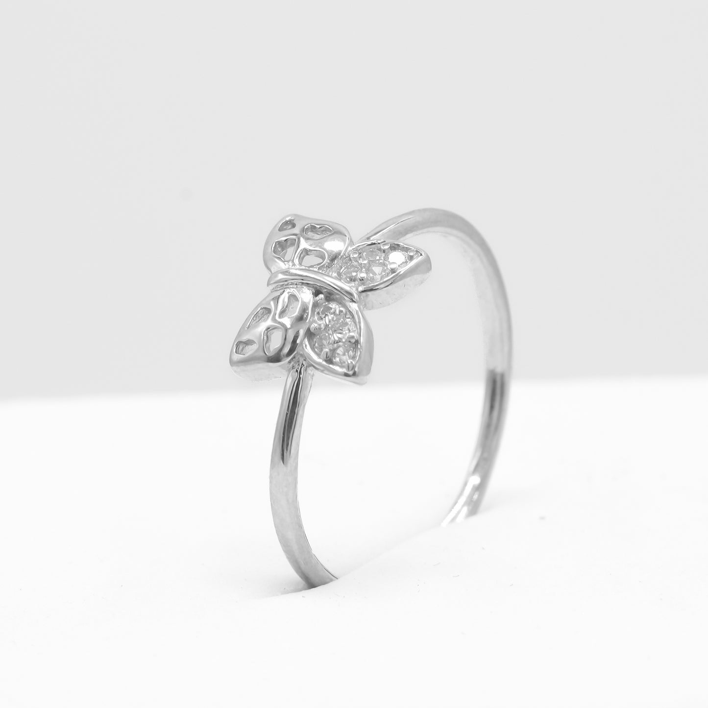 Anvi™ Cutout Butterfly Ring by Zyrene — 925 Silver Ring