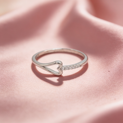 Ira™ Open Heart Ring by Zyrene — 925 Silver Ring