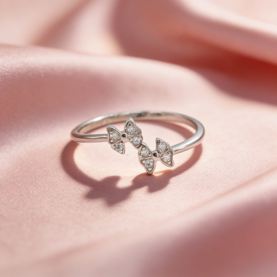 Kyra™ Butterfly Ring by Zyrene — 925 Silver Ring